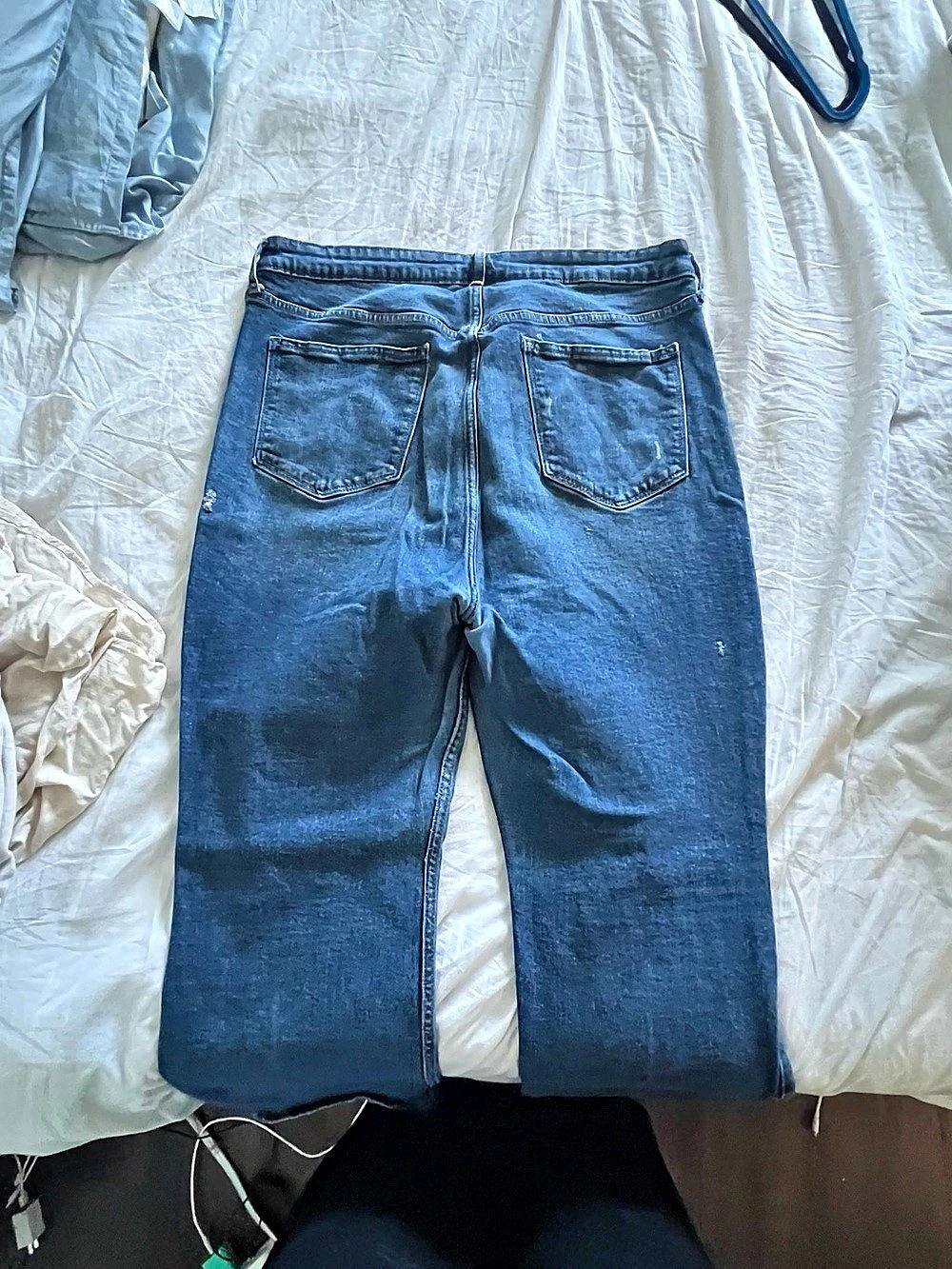 Old Navy Women's Straight Leg Jeans Waist 18 Blue